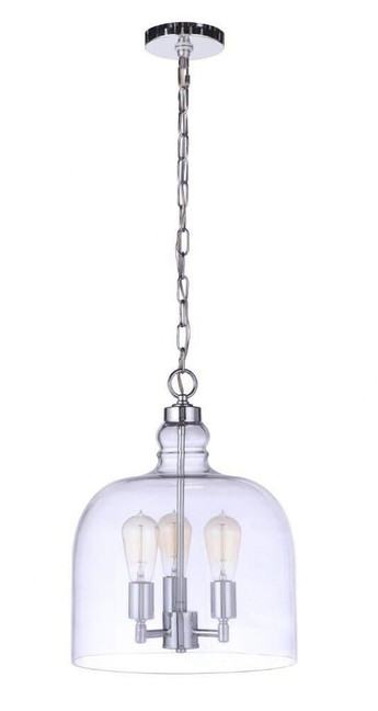 Jackson - 3 Light Pendant In Traditional Style-17.5 Inches Tall and 13.63 Inches Wide