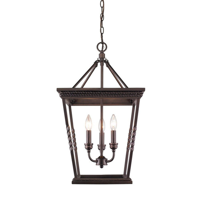 Davenport - 3 Light Pendant in Classic style - 25.25 Inches high by 14.5 Inches wide