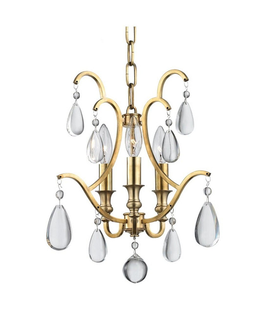 Crawford - Three Light Convertible Pendant - 13 Inches Wide by 15.5 Inches High