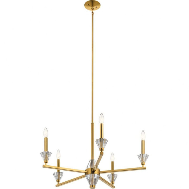 Calyssa - 5 light Meidum Chandelier - with Soft Contemporary inspirations - 19 inches tall by 28 inches wide