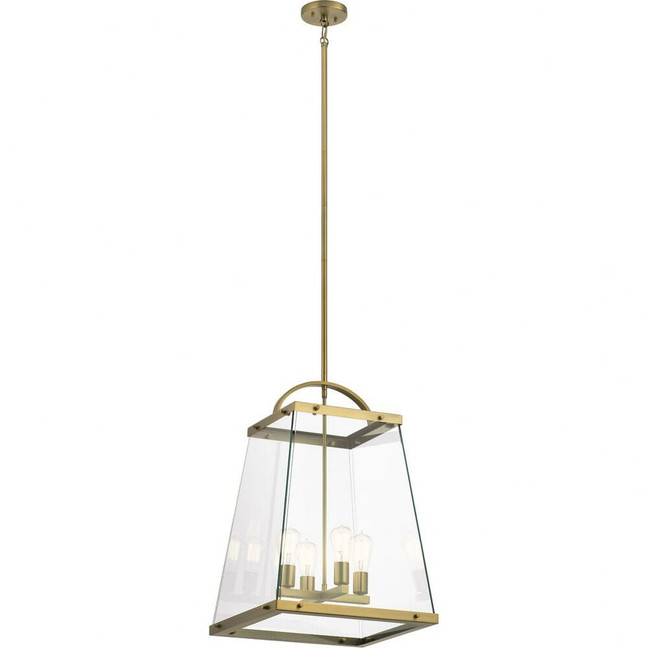 Darton - 4 light Large Foyer Pendant - with Transitional inspirations - 25.75 inches tall by 17.75 inches wide