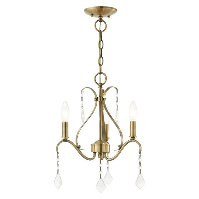 Caterina - 3 Light Chandelier in French Country Style - 13 Inches wide by 17 Inches high