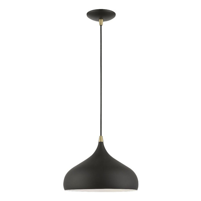 Amador - 1 Light Pendant In Transitional Style-15 Inches Tall and 11.75 Inches Wide