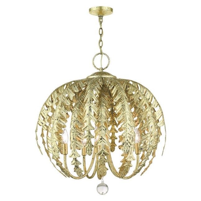 Acanthus - 5 Light Chandelier in Coastal Style - 26 Inches wide by 27 Inches high