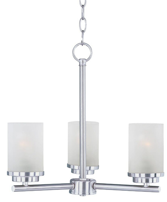 Corona-Three Light Chandelier in Contemporary style-16.5 Inches wide by 18 inches high