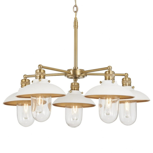 Downtown Edison - 5 Light Chandelier-23.13 Inches Tall and 28.13 Inches Wide