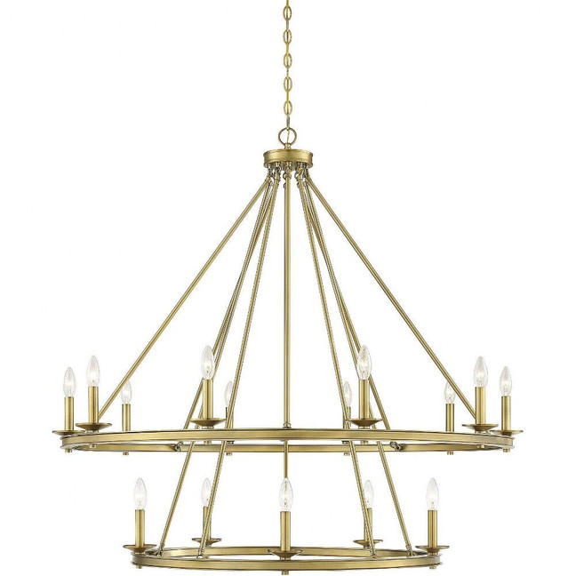 15 Light Chandelier-Traditional Style with Transitional and Eclectic Inspirations-42 inches tall by 45 inches wide