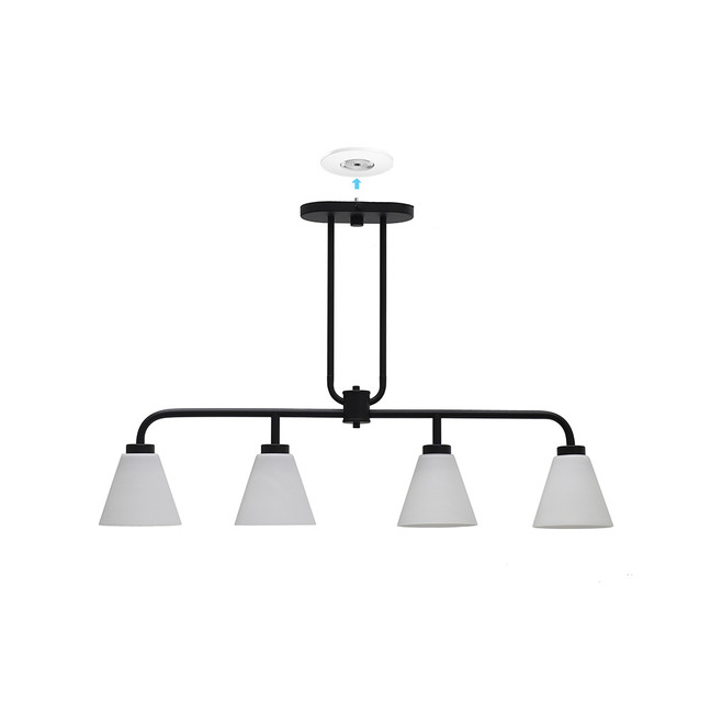 4 Light Chandelier Linear Wynridge 4 Light Chandelier Linear Wynridge