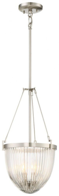 Atrio - 3 Light Pendant in Transitional Style - 21 inches tall by 11.25 inches wide