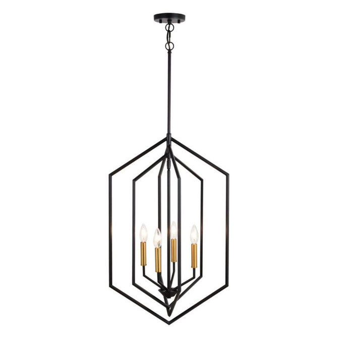 Riley - 4 Light Pendant In Contemporary Style-28.75 Inches Tall and 18 Inches Wide