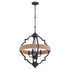 Beaumont 4-Light Pendant in Farmhouse and Cage Style 24.5 Inches Tall and 20 Inches Wide