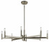 Erzo - 8 light Large Chandelier - with Soft Contemporary inspirations - 9.25 inches tall by 35.5 inches wide