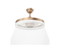 Sky Fan & Turbo Heater 4 blades Matte White Champagne Bronze finish
