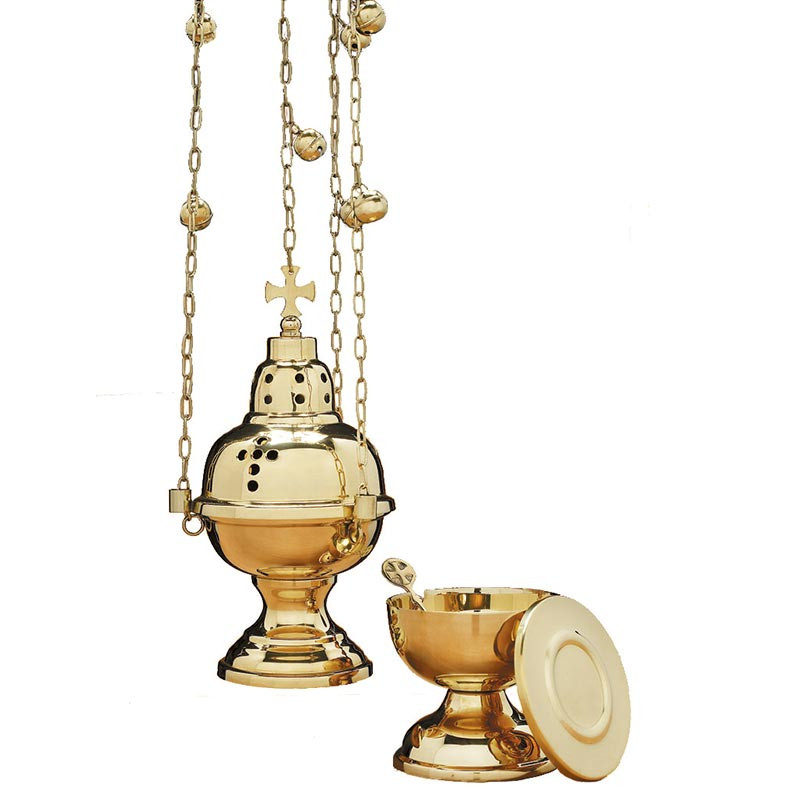 Eastern Rite Censer with 12 Bells and Boat Set - [Wholesale]Christian ...