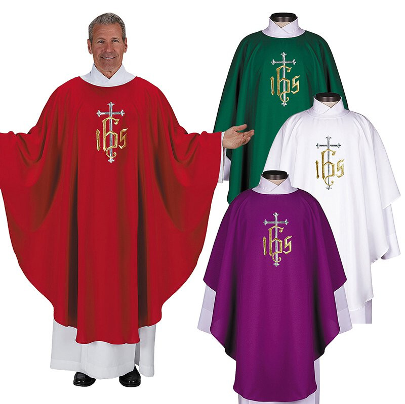 IHS Chasuble - Set of 4 - [Wholesale]Christian Brands Church Supply