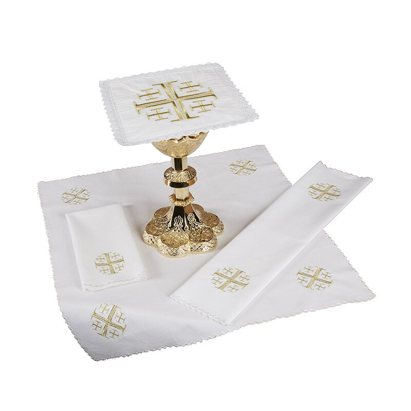 TALPGOD 4 Pack Altar Supplies Linen Corporal For Churches 4 thumbnail image