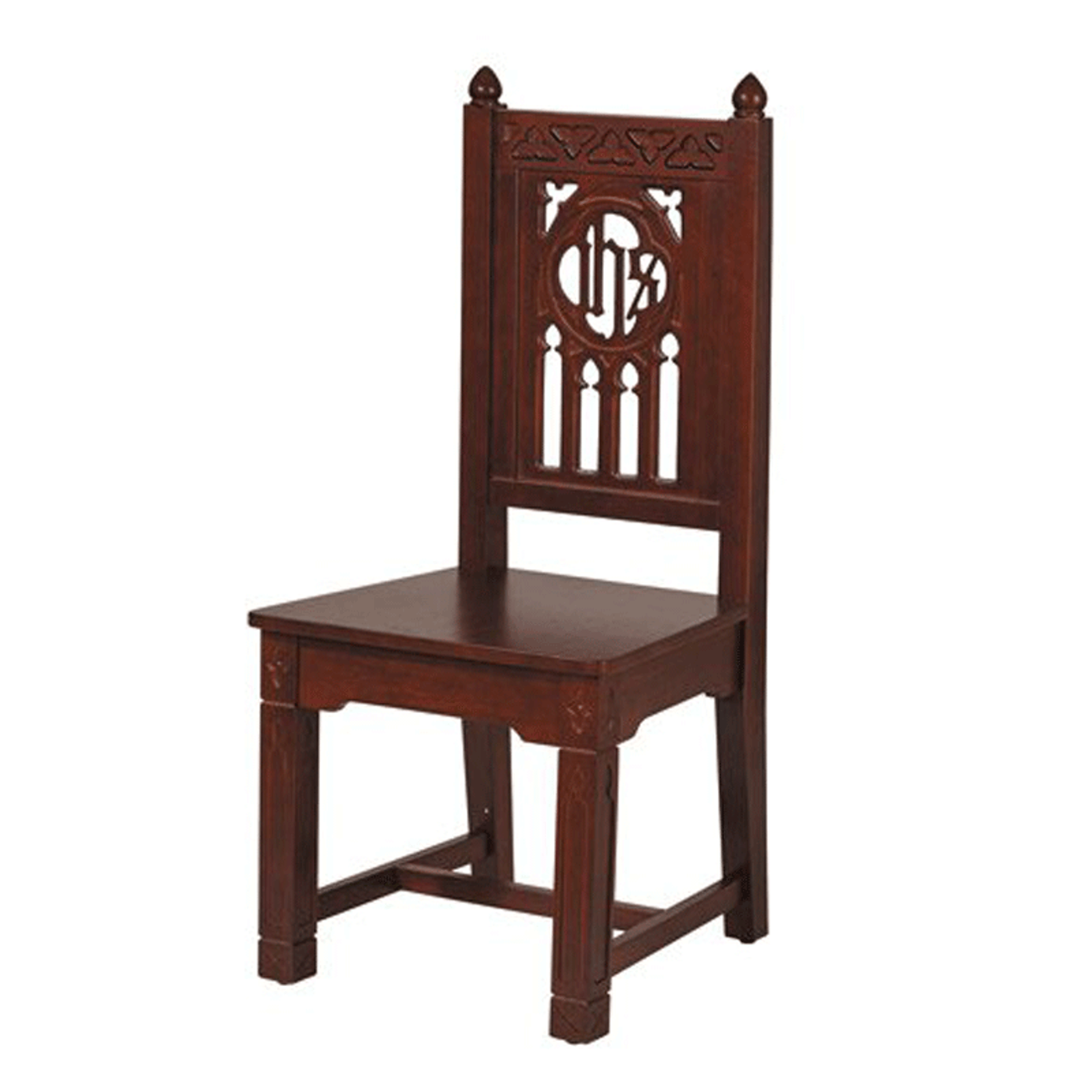 Folding Padded Kneeler Walnut Stained Finish