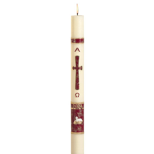 No 4 Behold the Lamb Paschal Candle