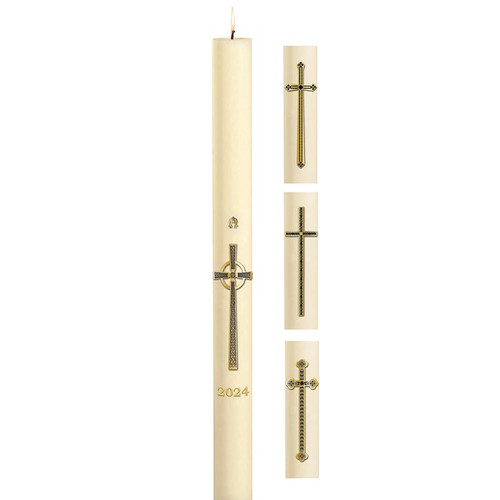 No 9 Assorted Cross Paschal Candles