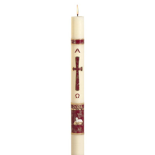 No 4 Special Behold the Lamb Paschal Candle