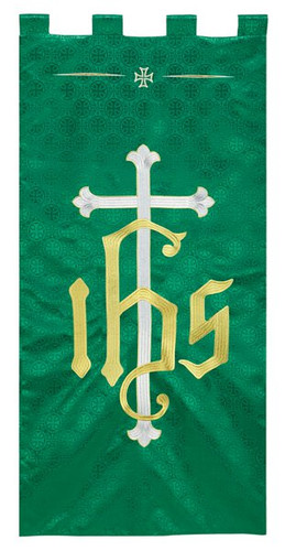 Maltese Jacquard Banner: Green