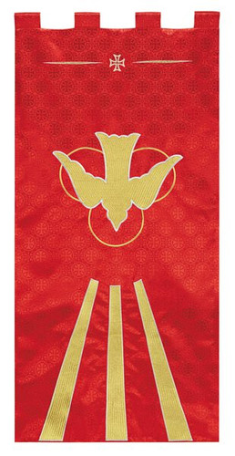 Maltese Jacquard Banner: Red