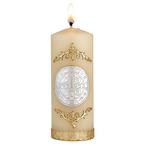 St Benedict Devotional Candle