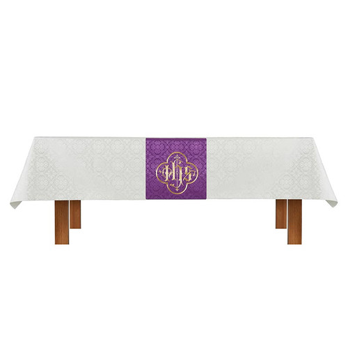 Ivory Cloth/Purple Overlay