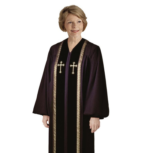 Black RT Wesley Pulpit Robe