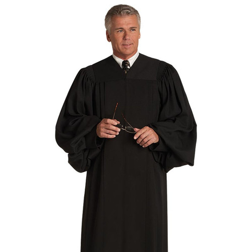 Geneva Men's Pulpit Robe - Black