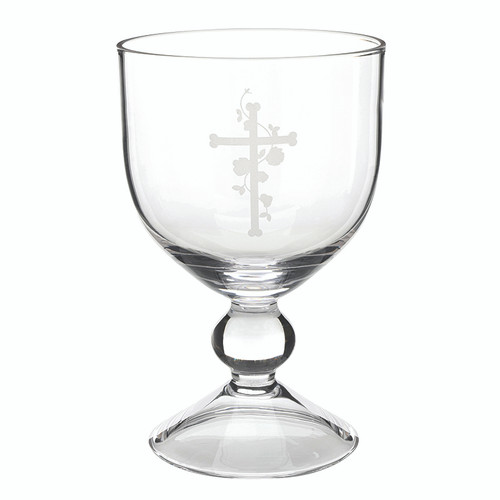 Floral Glass Chalice