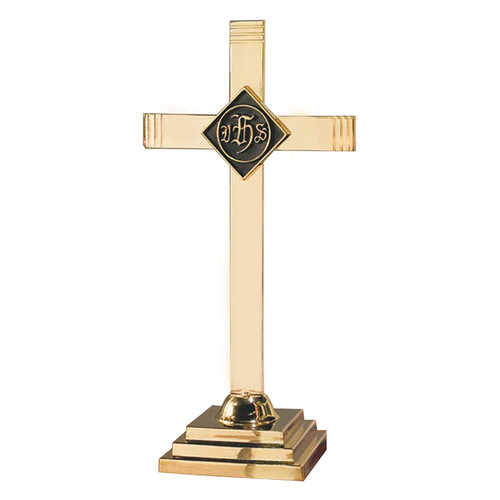 Altar Cross with IHS Emblem