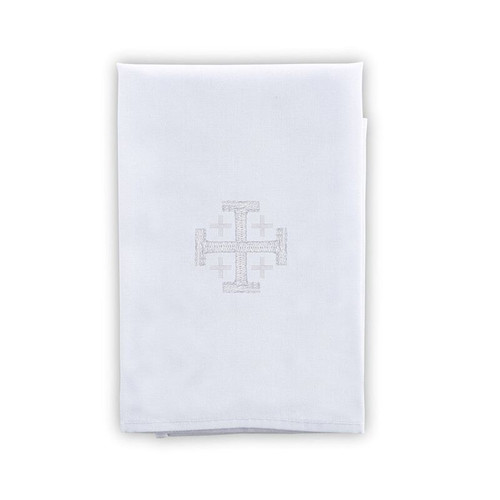 100% Linen Jerusalem Cross Purificator - 4/pk