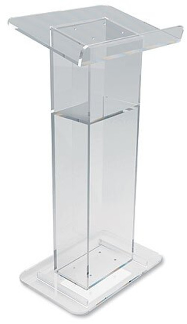 U-Shaped Lectern with Shelf