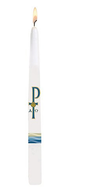 Baptism by Water and the Holy Spirit Candle - Taper