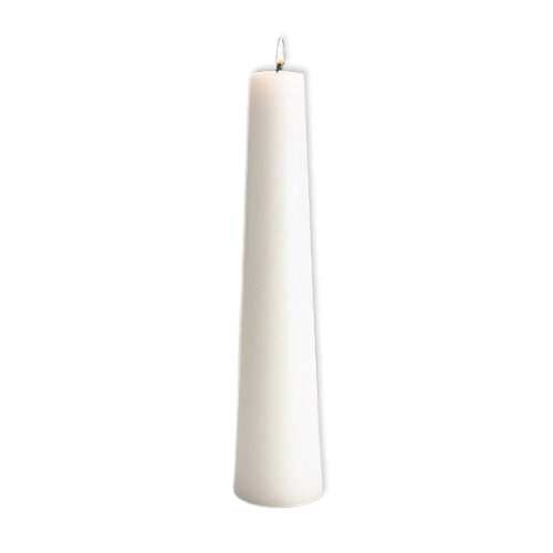 White Conical Christ Candle