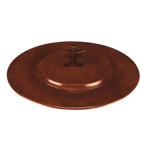 Walnut Stain Wood  Communion Tray Lid