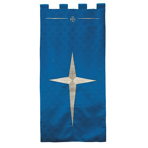 Maltese Jacquard Banner: Blue