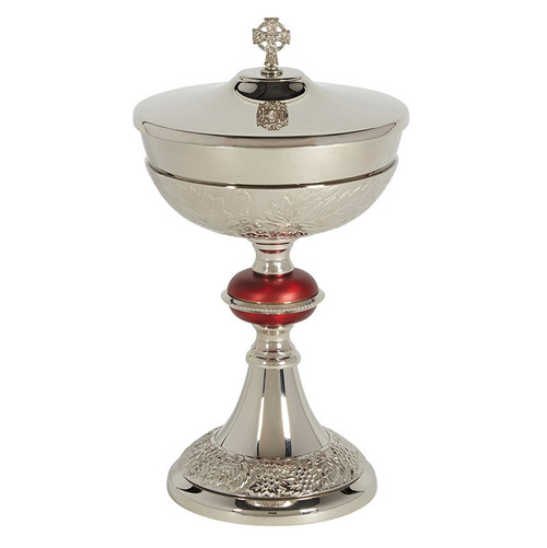 Grape Patterned Ciborium with Cover