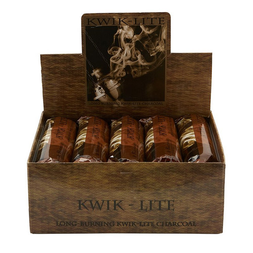 Kwik-Lite Charcoal Display - 10 Tabs/Foil, 10 Foils/Bx, 10 Bxs/Carton