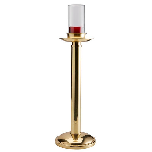 Sudbury Brass&trade; Acolyte Candlesticks - Brass/Glass