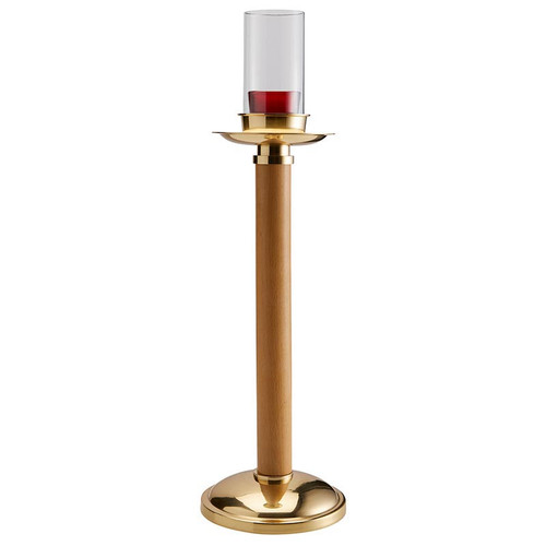 Sudbury Brass&trade; Acolyte Candlesticks - Brass/Wood