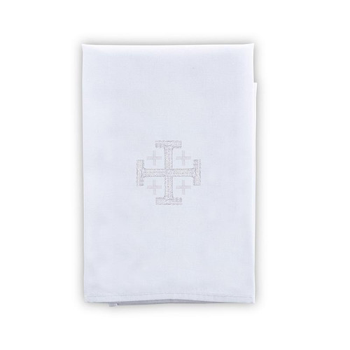 100% Cotton Jerusalem Cross Purificator - 4/pk