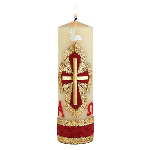 Family Prayer Candle - Celtic Cross