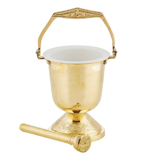 Cathedral Series Holy Water Pot with Sprinkler Set