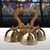 4-Bell Embossed Brass Altar Bells