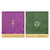 Jacquard Reversible Pulpit Scarf with  Cross: Purple/Green