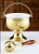 Gold Holy Water Pot with Sprinkler Set