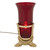 Sanctuary Lamp with Ruby Globe - Electric