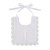 Laced-Trim Baptismal Bib - 6/pk